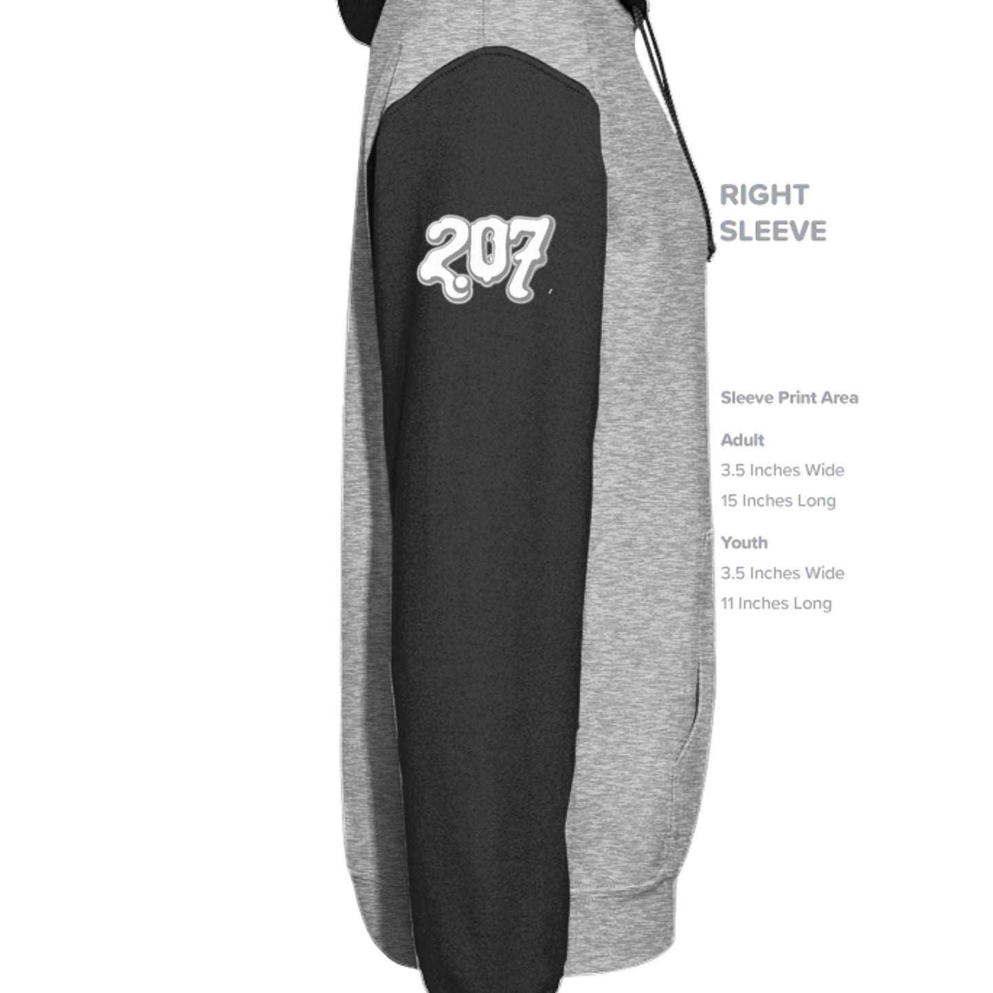 Grey Heather/ Black - IND4000 - SLEEVE_RIGHT