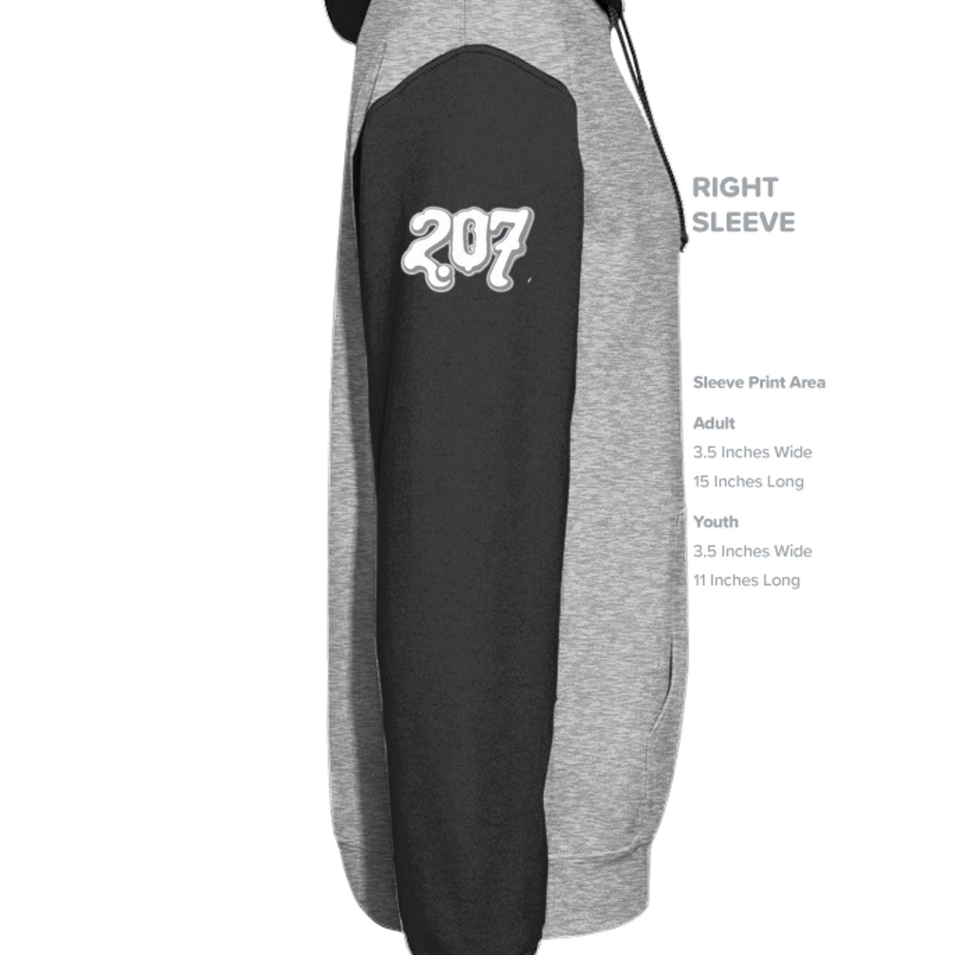 Grey Heather/ Black - IND4000 - SLEEVE_RIGHT