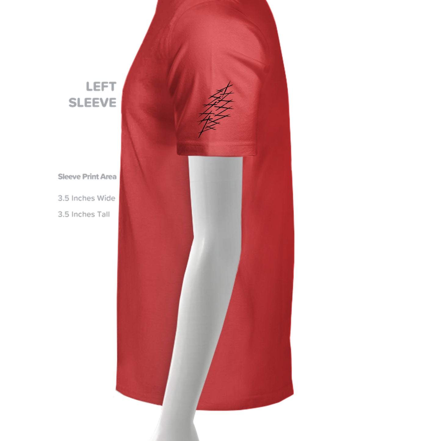 SOLID RED TRIBLN - 3413C - SLEEVE_LEFT
