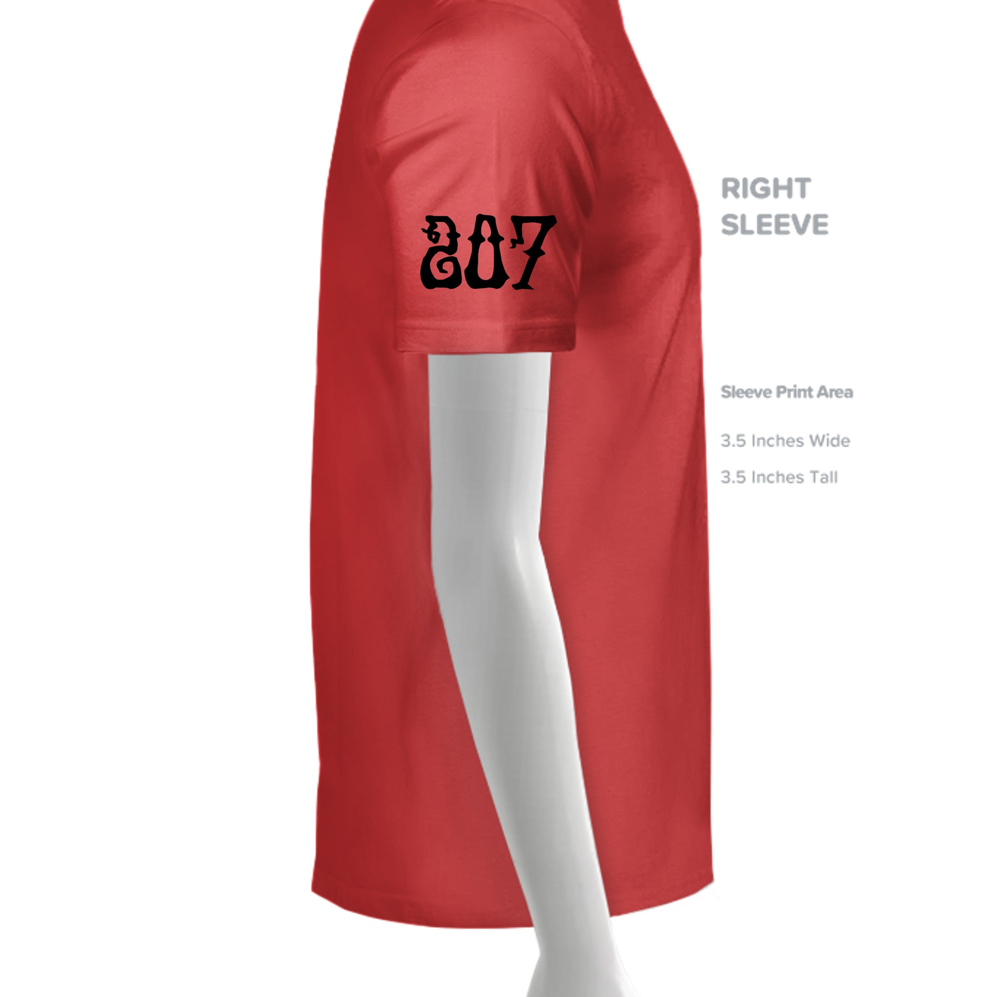 SOLID RED TRIBLN - 3413C - SLEEVE_RIGHT