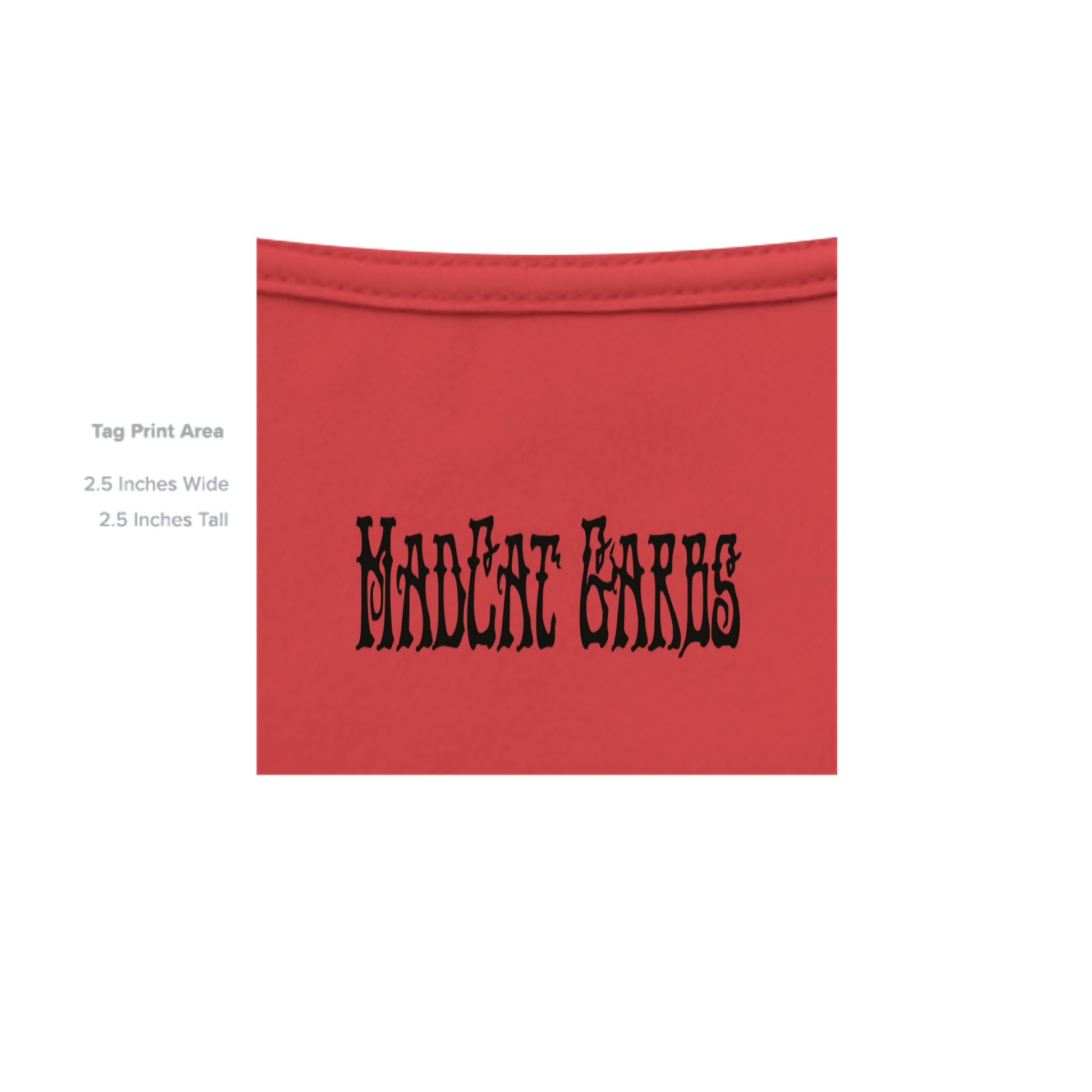 SOLID RED TRIBLN - 3413C - INSIDE_TAG_LINE