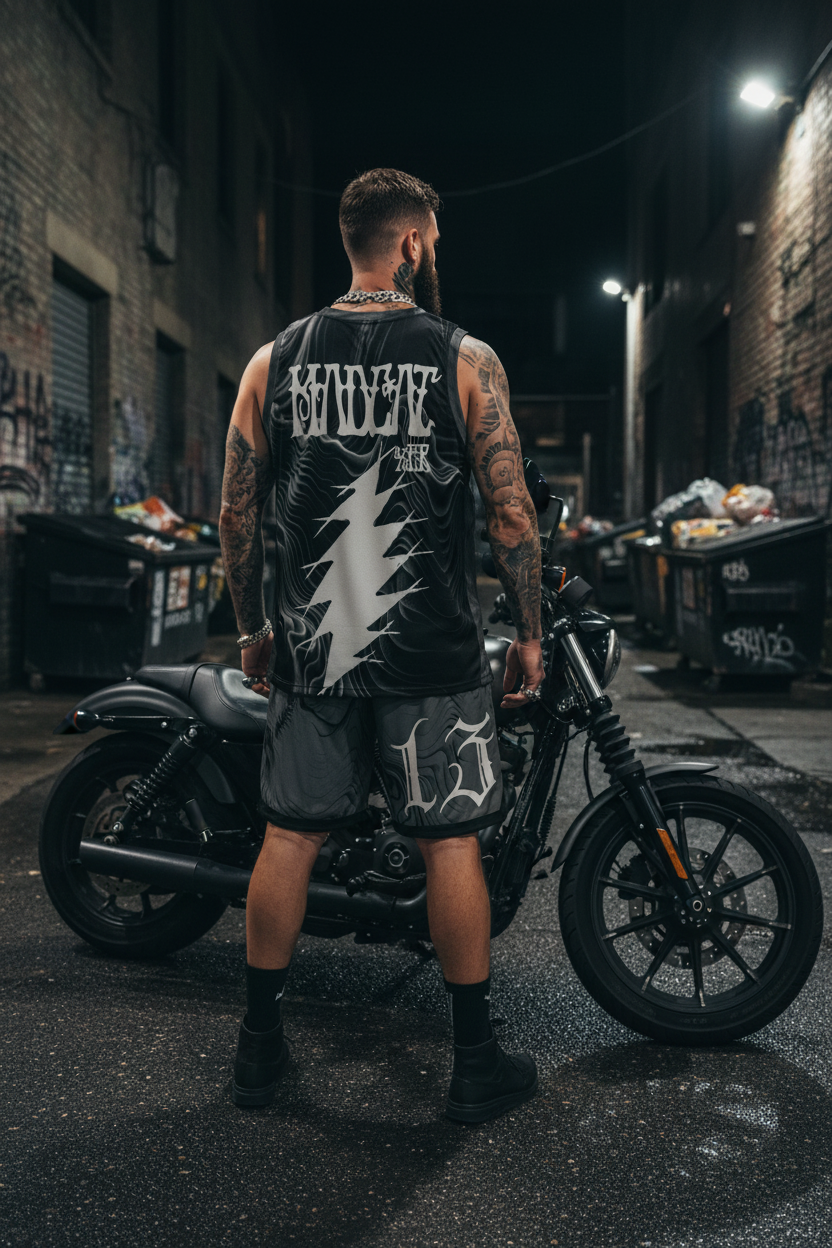 Rear — Jersey + Shorts