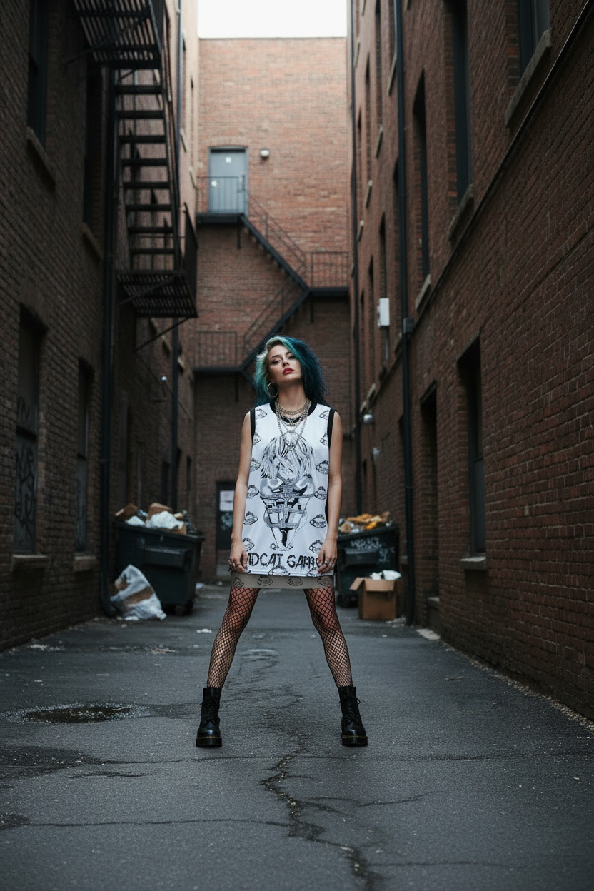Shibari Jersey with Micro Mini Skirt